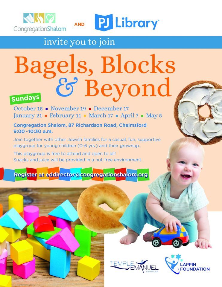 Bagels, Blocks and Beyond, Congregation Shalom, Westford, December 17