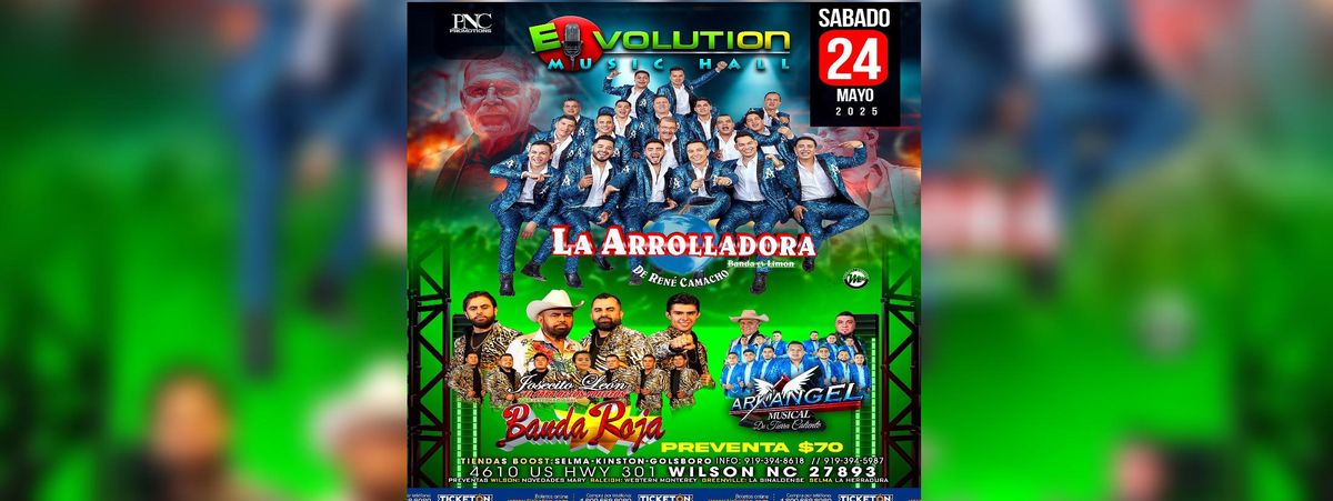 LA ARROLLADORA DE RENE CAMACHO & MAS, 24 May | Event in Wilson | AllEvents