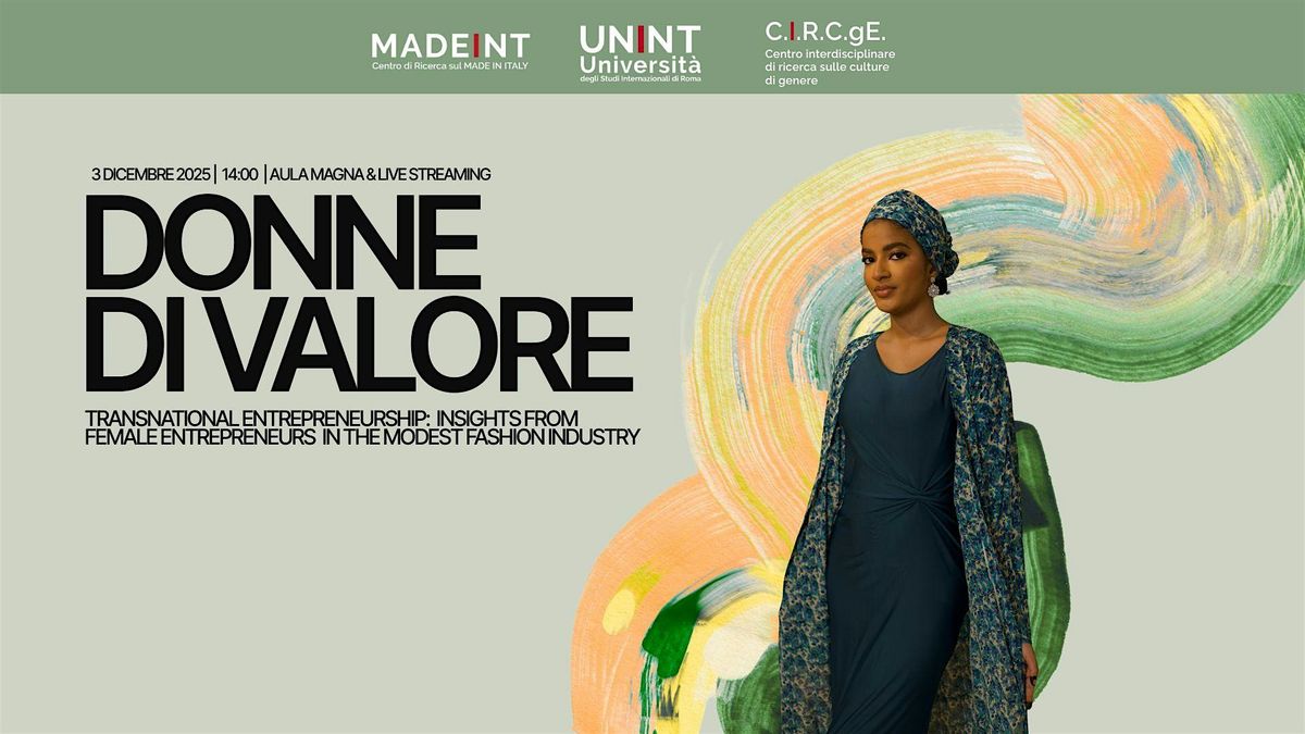 Ciclo Donne di valore 2025 - Transnational Entrepreneurship, 3 December | Event in Roma | AllEvents