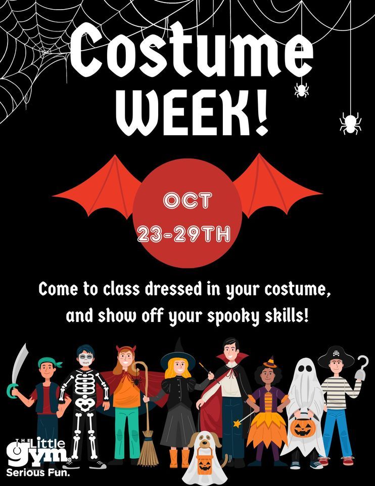 Costume Week!, The Little Gym of Huntsville, October 23 to October 29