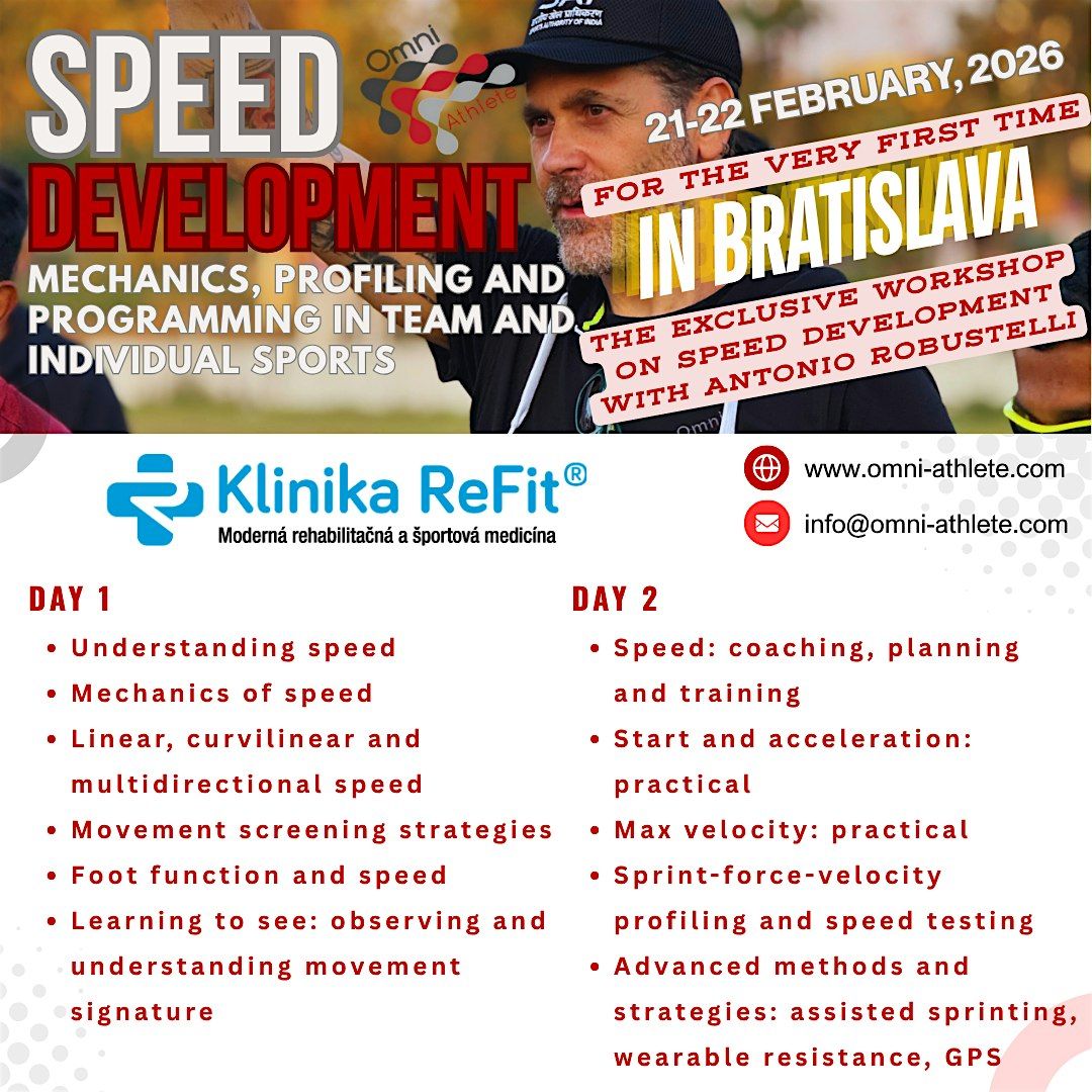 Omniathlete Speed Development Workshop - BRATISLAVA, 21 February | Event in Bratislava | AllEvents