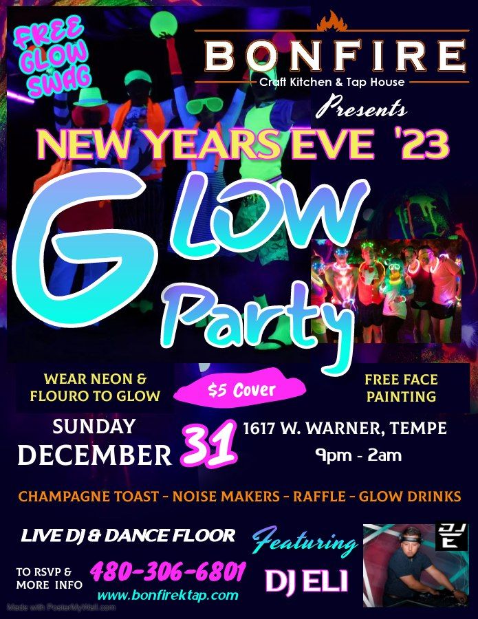 New Years Eve Glow Party, 1617 W Warner Rd, Tempe, AZ 852841245