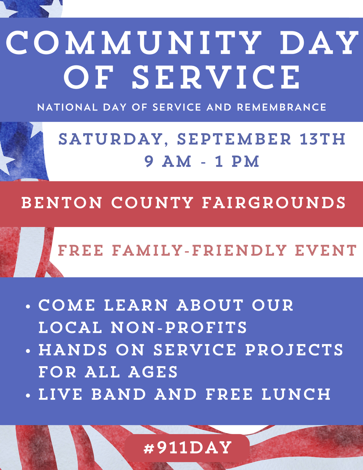 9/11 National Day of Remembrance and Community Service, 13 September | Event in Corvallis | AllEvents