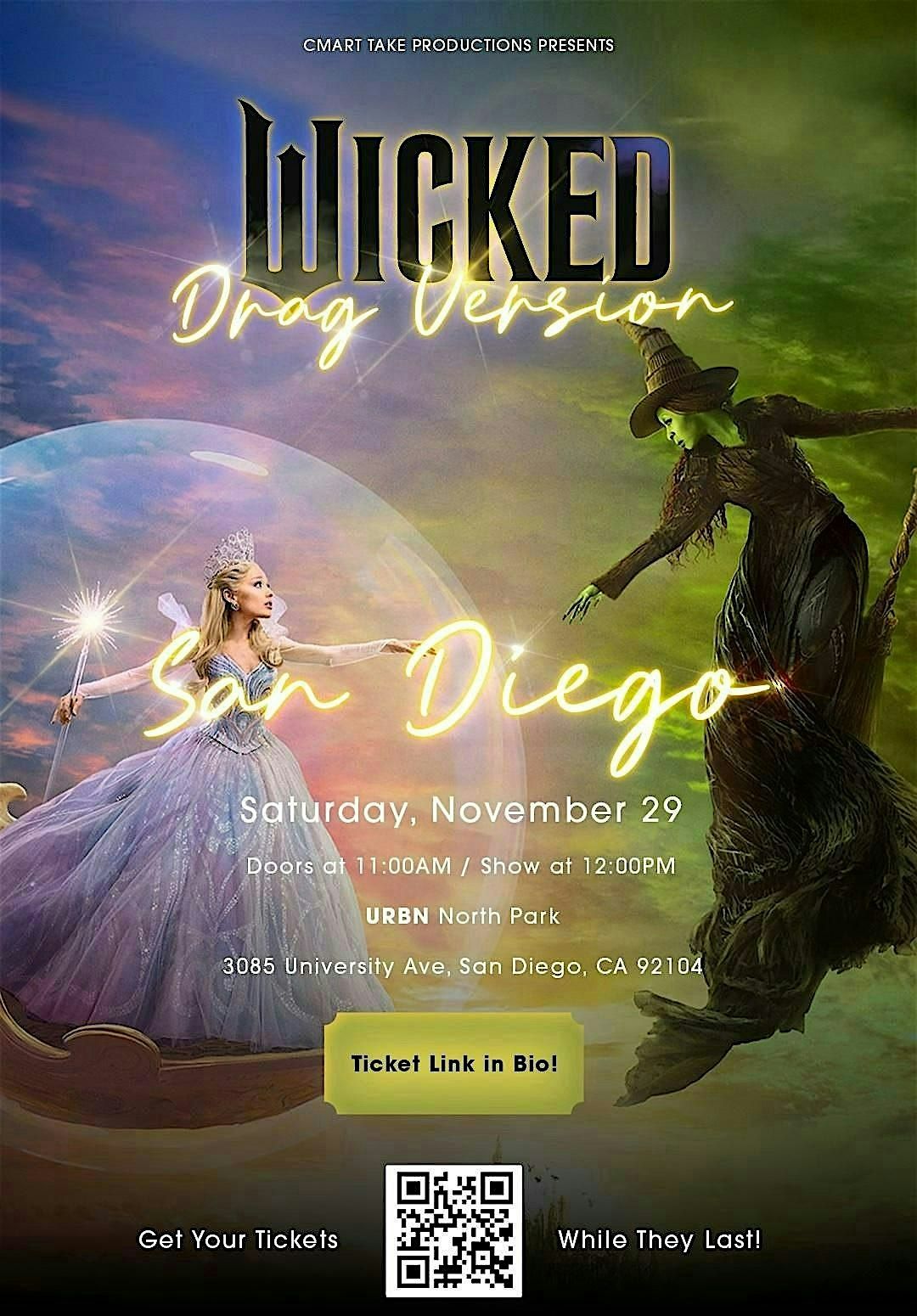 WICKED (Drag Version) San Diego 11/29, 29 November | Event in San Diego | AllEvents