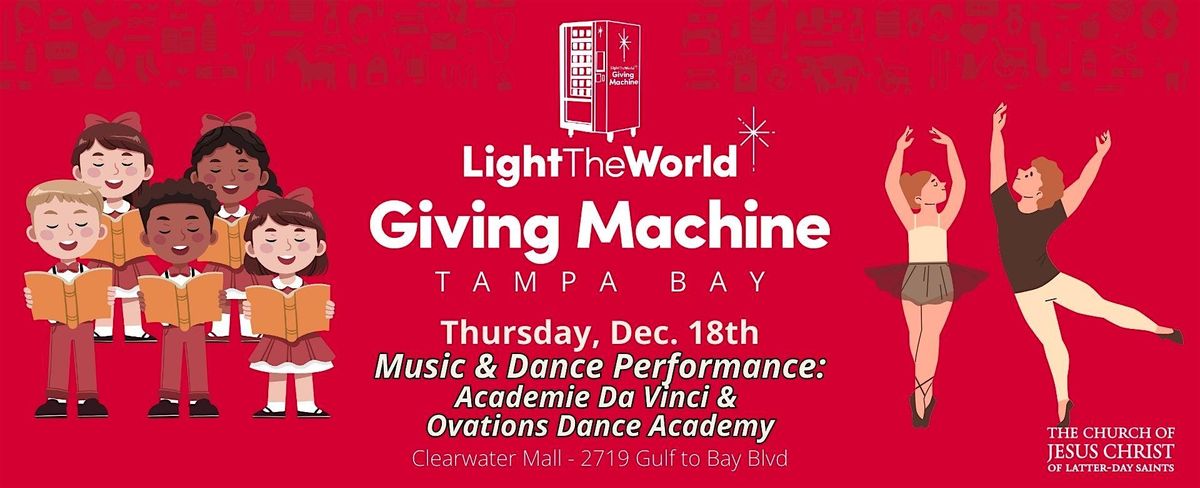 Giving Machine Clearwater - Academie Da Vinci & Ovations Dance Performance, 18 December | Event in Clearwater
