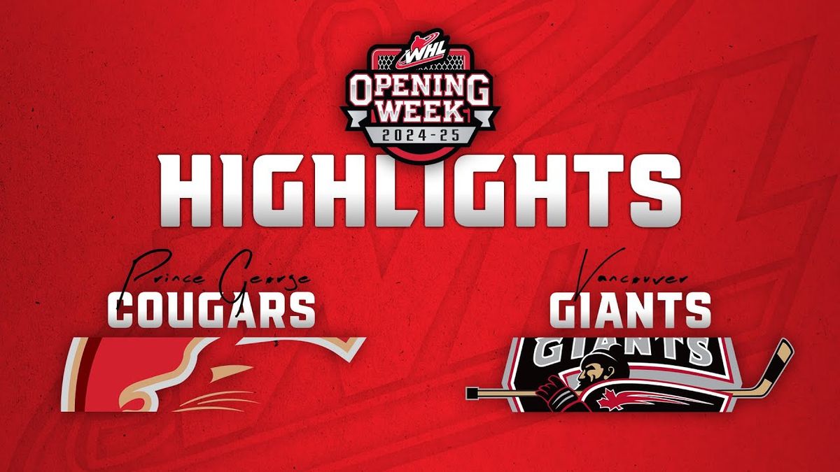 Vancouver Giants vs. Prince George Cougars, 1 November | Event in Langley | AllEvents