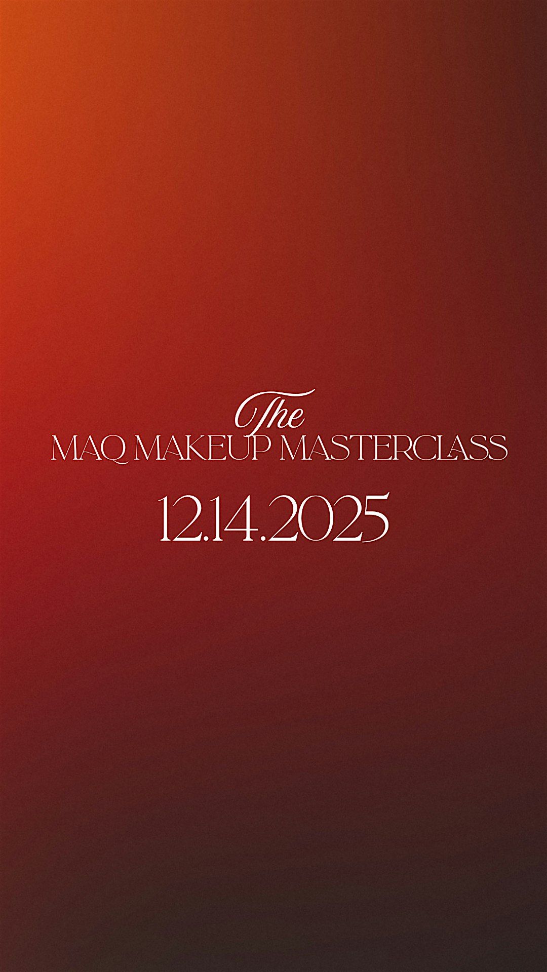 MAQ Makeup Masterclass, 14 December | Event in Springdale | AllEvents