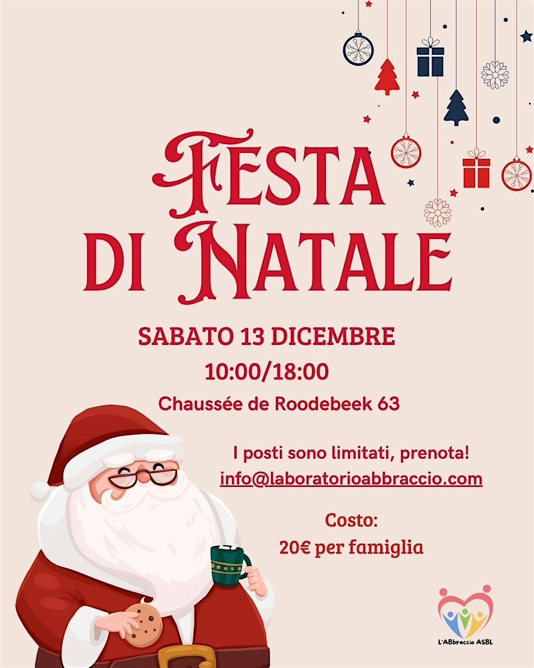 Festa di Natale a L'ABbraccio asbl, 13 December | Event in Woluwe-Saint-Lambert | AllEvents