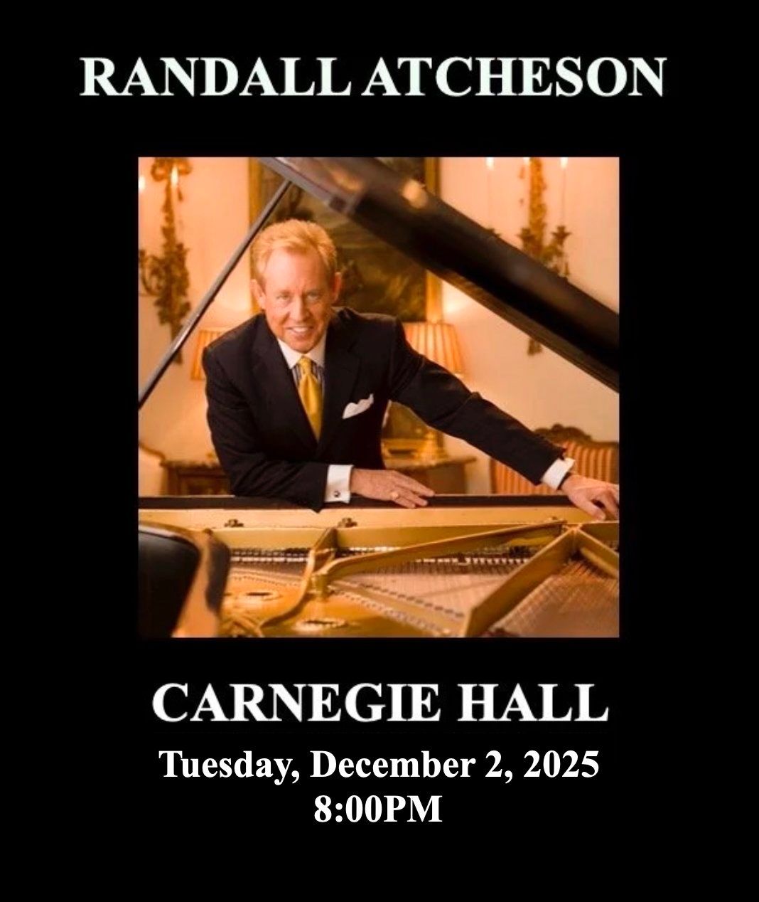 Randall Atcheson at Carnegie Hall - Isaac Stern Auditorium, 2 December | Event in Manhattan | AllEvents