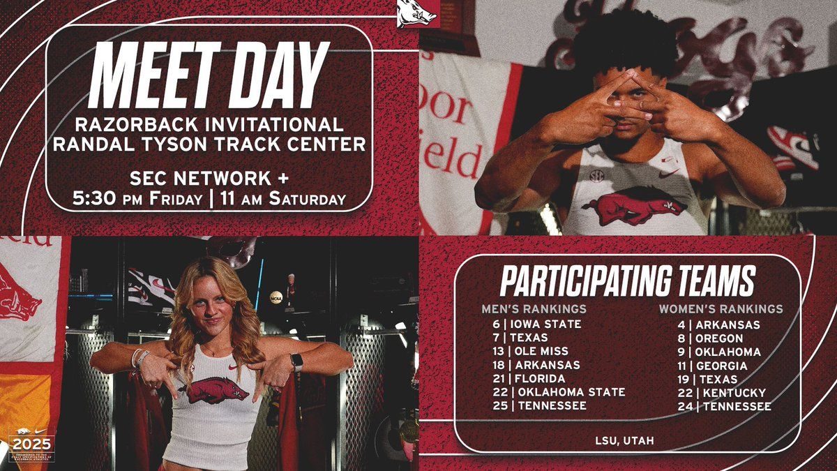 Razorback Invitational - Day 2, Bogle Park, Fayetteville, 27 February ...