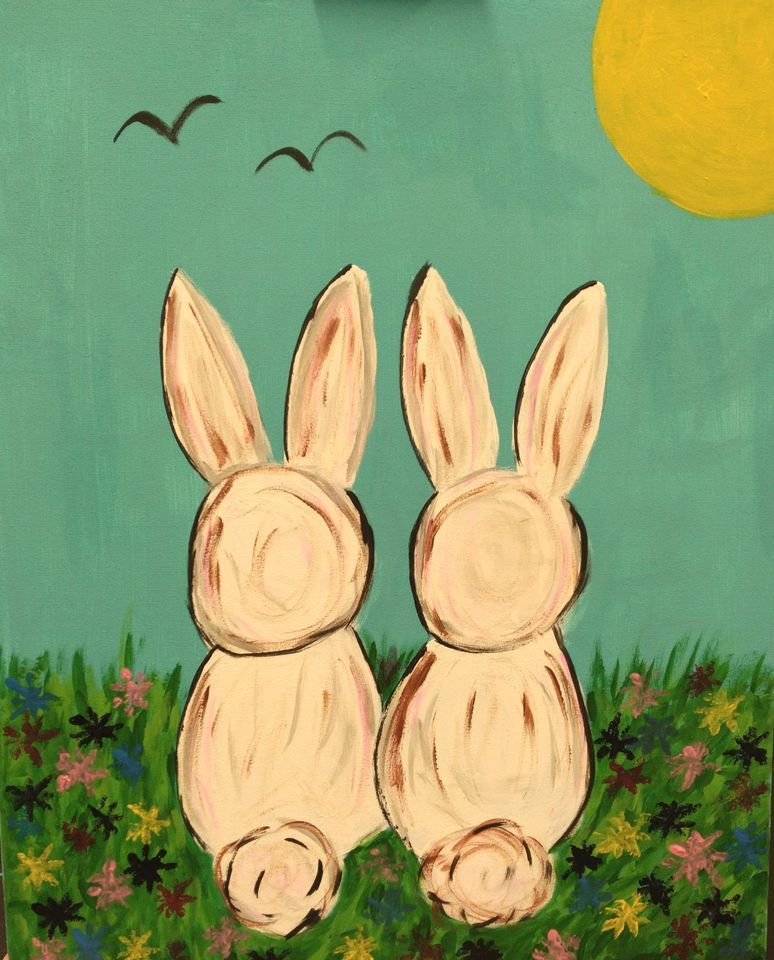 Bunny Friends Easter Themed Paint Party , The Gift Shop at Office