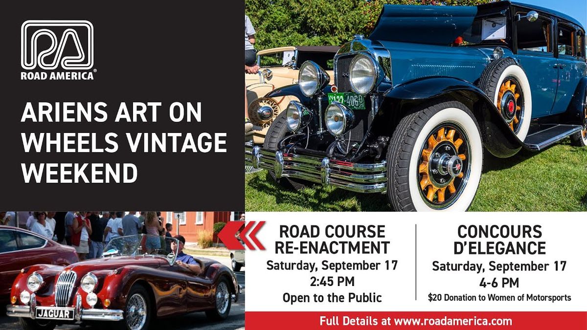 Ariens Art On Wheels - 3 Day Pass, 11 September | Event in Elkhart Lake | AllEvents