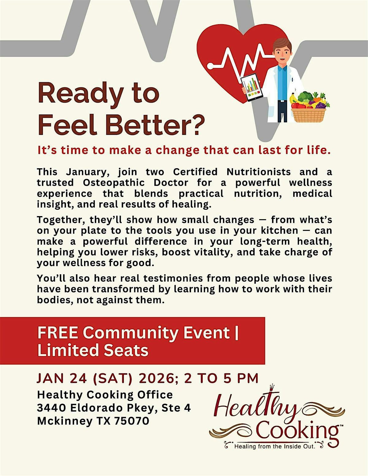 Ready to Feel Better ?, 24 January | Event in McKinney | AllEvents