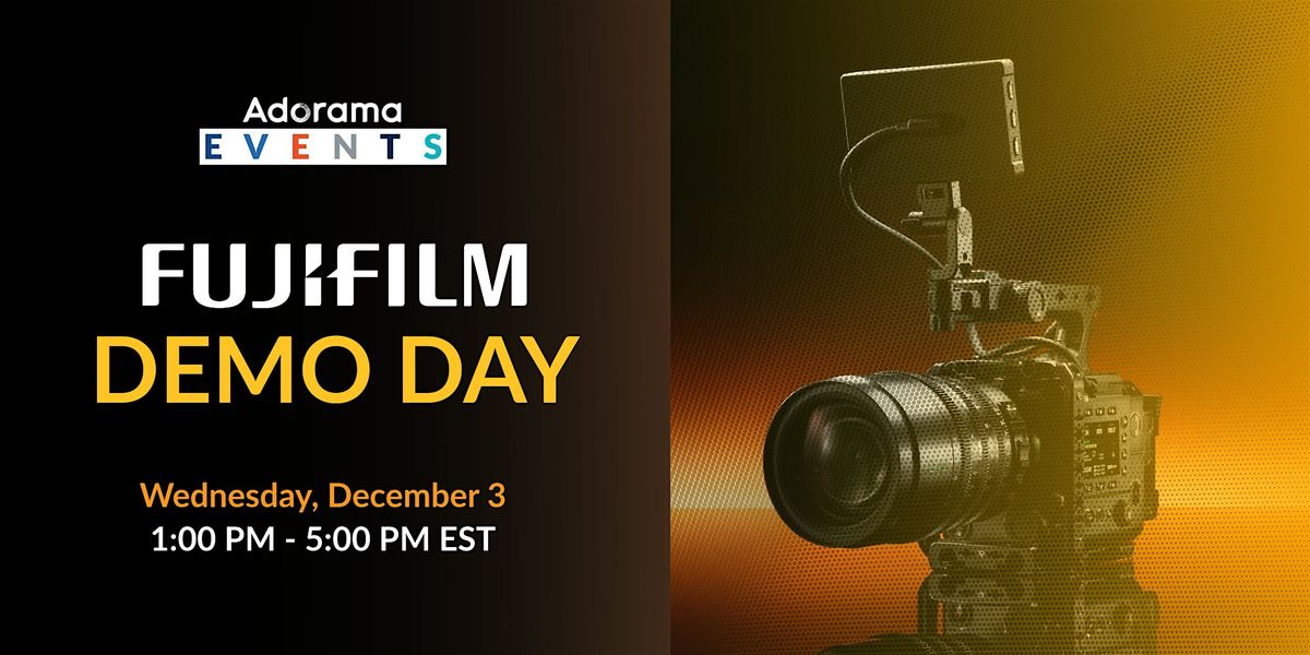 Discover the FujiFilm GFX ETERNA 55: Demo Day + Hands On at Adorama, 3 December | Event in New York | AllEvents