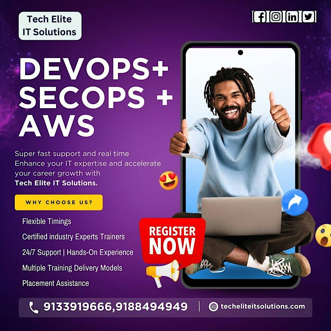 Level Up Your IT Career: Free DevOps + SecOps + AWS Mega Workshop in Hyd, 20 December | Event in Hyderabad