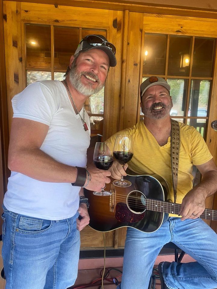 Brad Maitland & Chad Freeman at the Monastery, Monastery Mesa, January