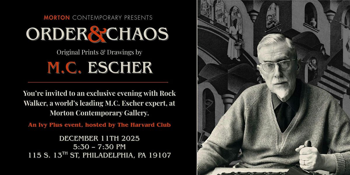 An Evening with the world’s leading M.C. Escher expert: ARTIST TALK LIVE, 11 December | Event in Philadelphia