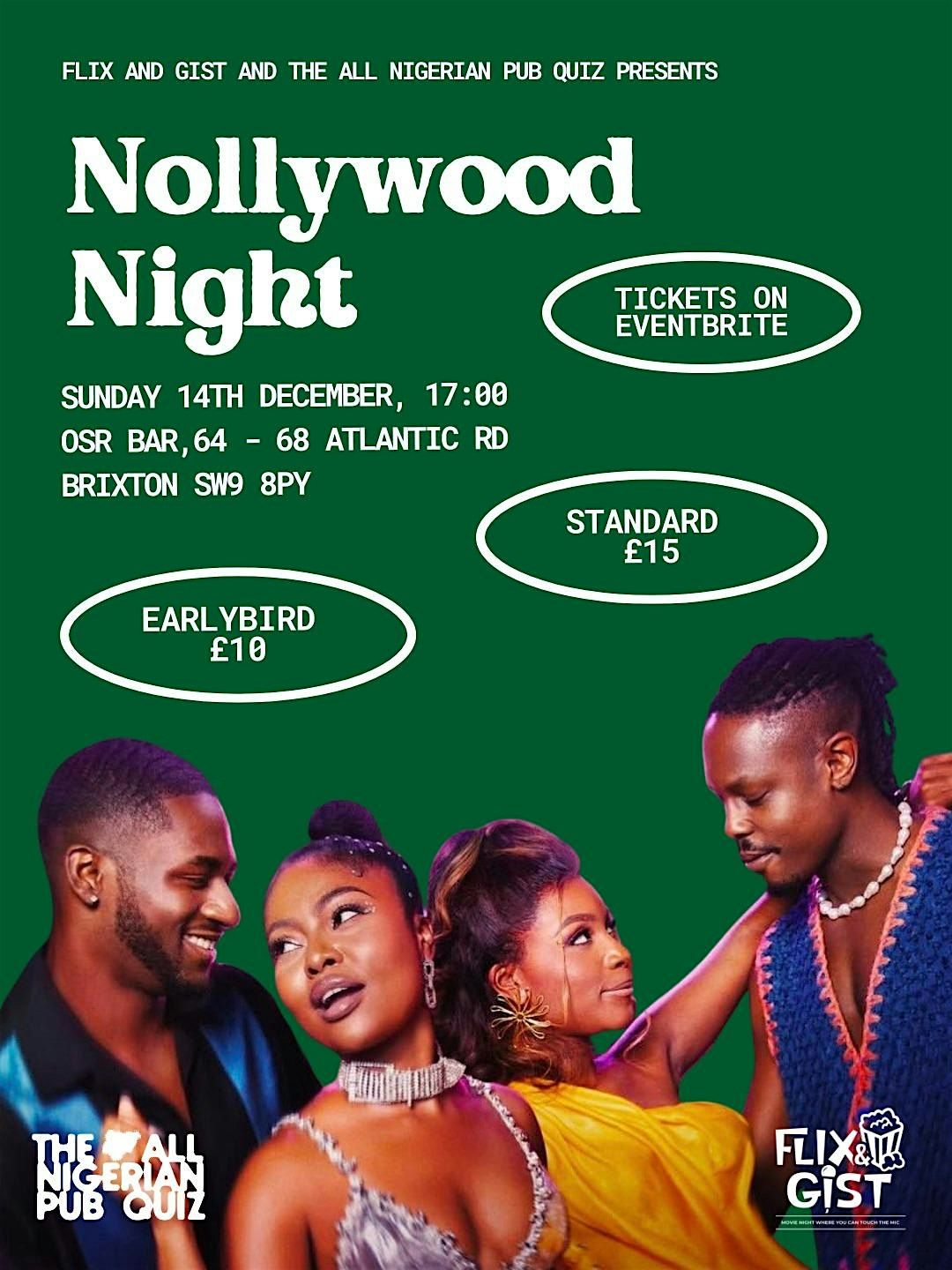 Flix and Gist x The All Nigerian Pub Quiz: Nollywood Night, 26 December | Event in London | AllEvents