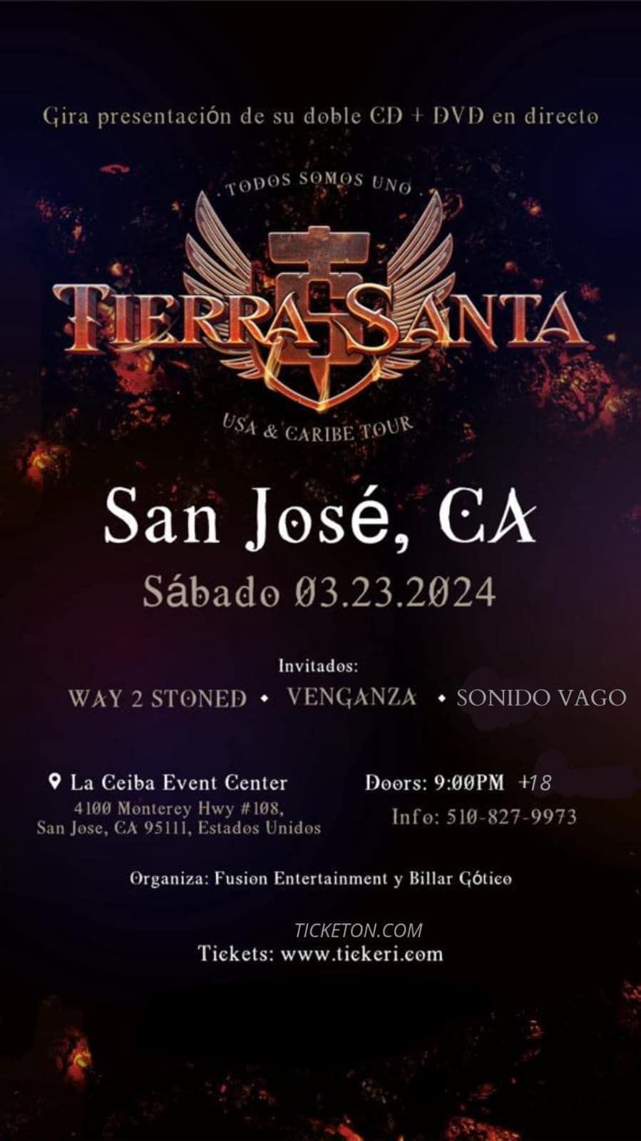 Tierra Santa Madrid Tickets Sala Mon Live Penelope Madrid Allevents