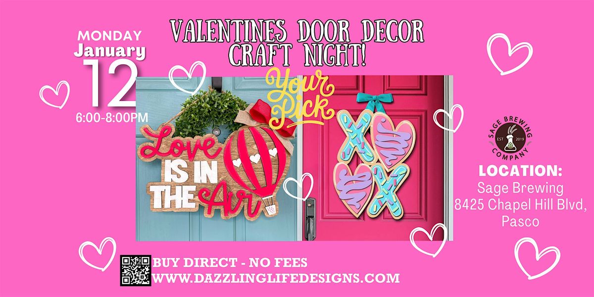 Valentine Door Décor Craft Night, 12 January | Event in Pasco | AllEvents