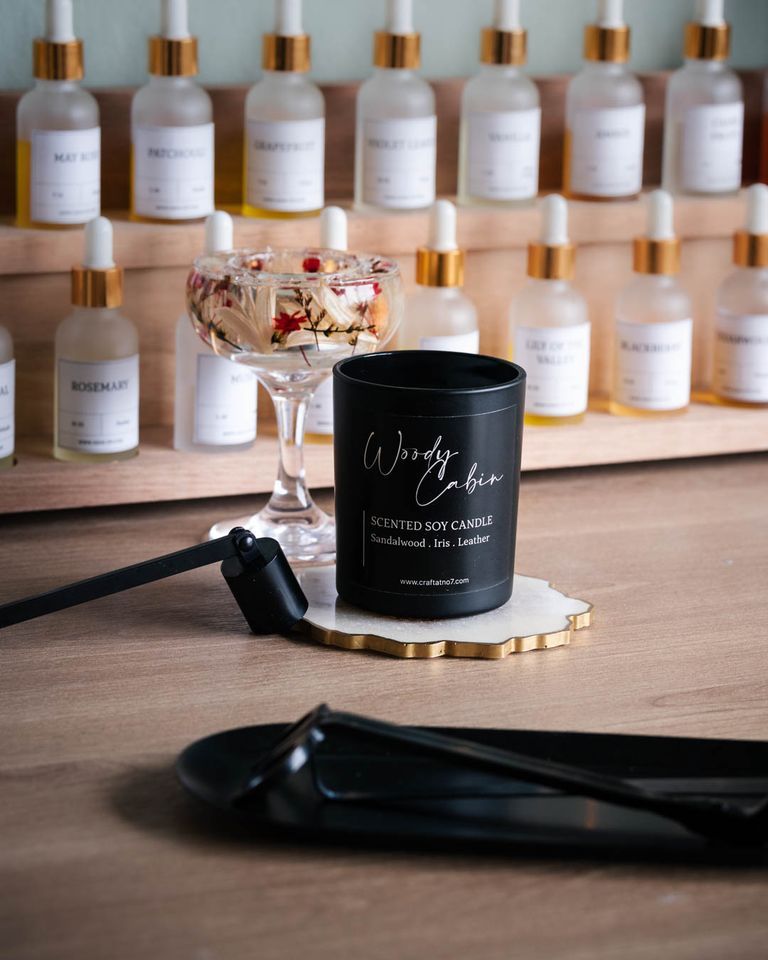 Soy Wax Aroma Candle and Tealight Gel Candle Holder Making