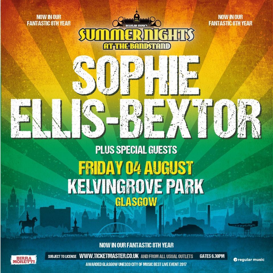 Sophie EllisBextor Summer Nights at the Bandstand, Kelvingrove Bandstand and Amphitheatre