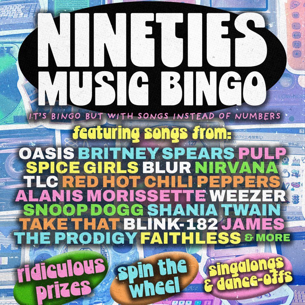 90s Music Bingo, 30 January | Event in Middlesbrough | AllEvents