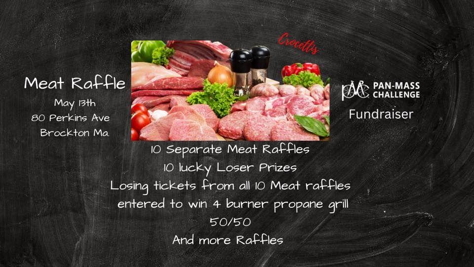 Meat Raffle Pan Mass Challenge Fundraiser , Brockton Fire Fighters