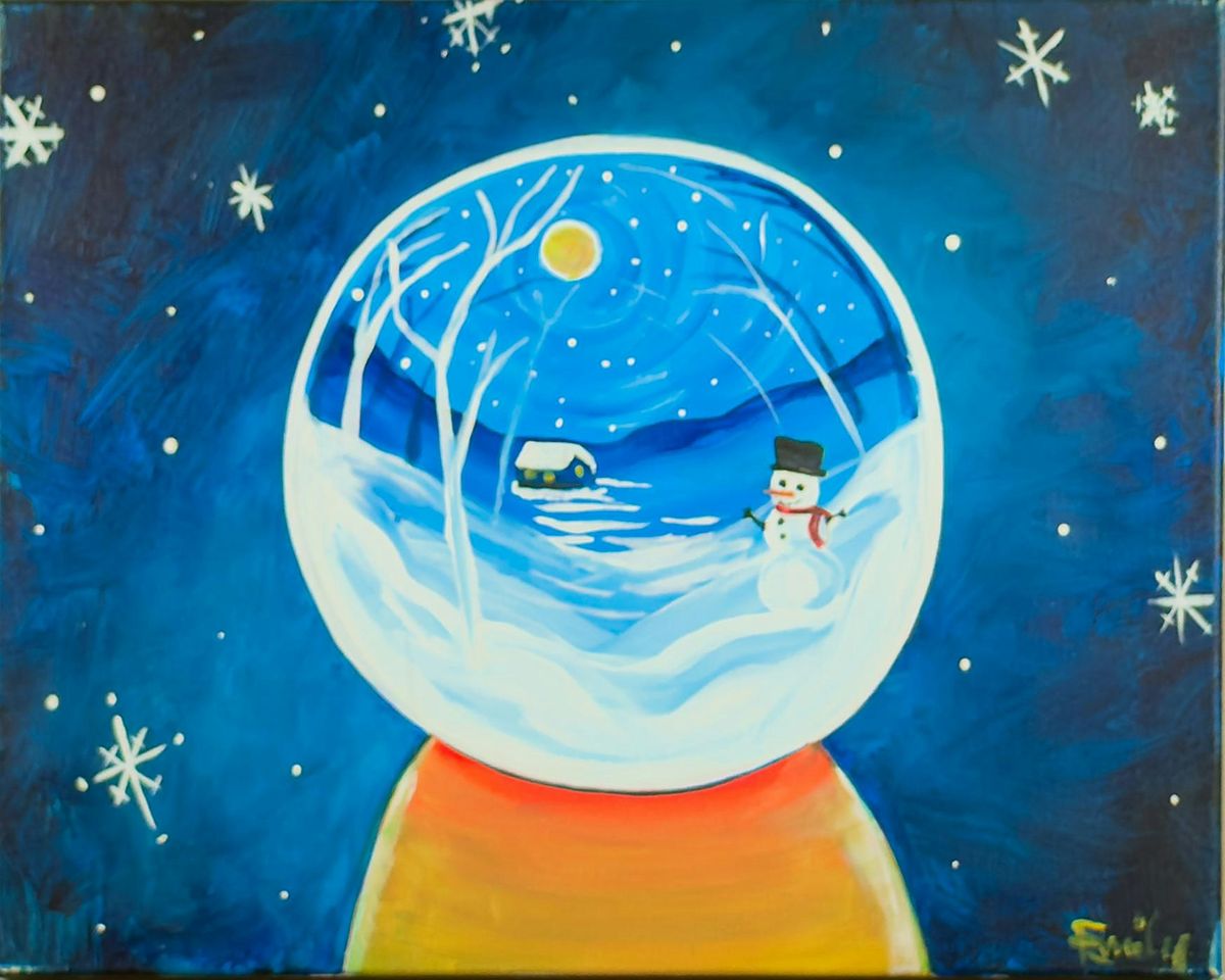 Toledo Paint & Sip Party – Snow Globe, 3 January | Event in Toledo | AllEvents