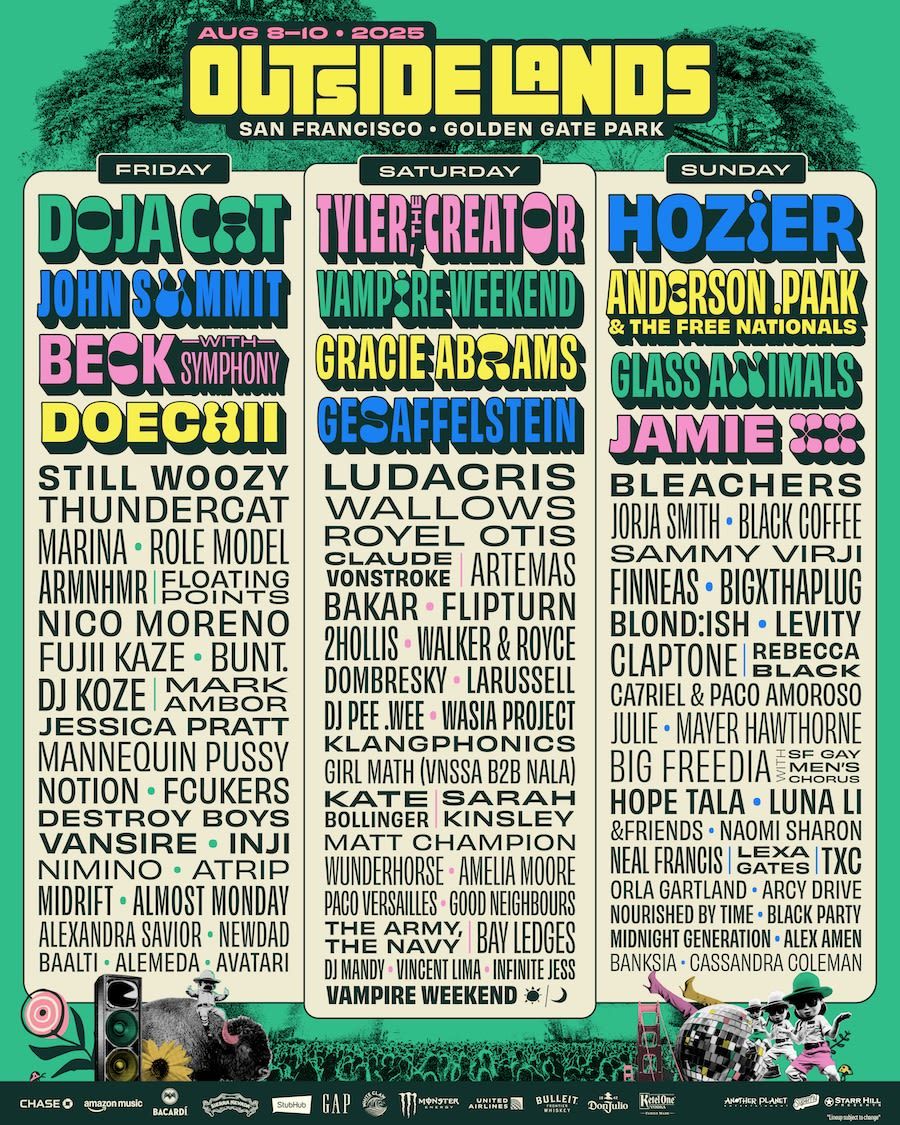 Outside Lands Music & Arts Festival: Hozier  Anderson .Paak  & Glass Animals - Sunday, 9 August | AllEvents