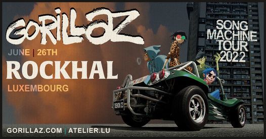Gorillaz Rockhal Belval June 26 2022 Allevents In Gorillaz Festival 2022