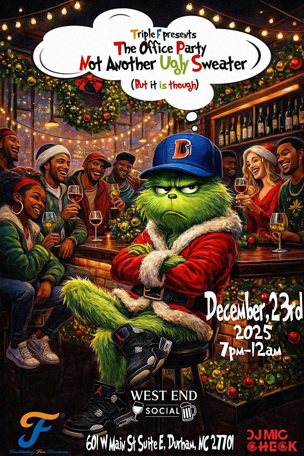 THE OFFICE PARTY:"NOT ANOTHER UGLY SWEATER", 23 December | Event in Durham | AllEvents