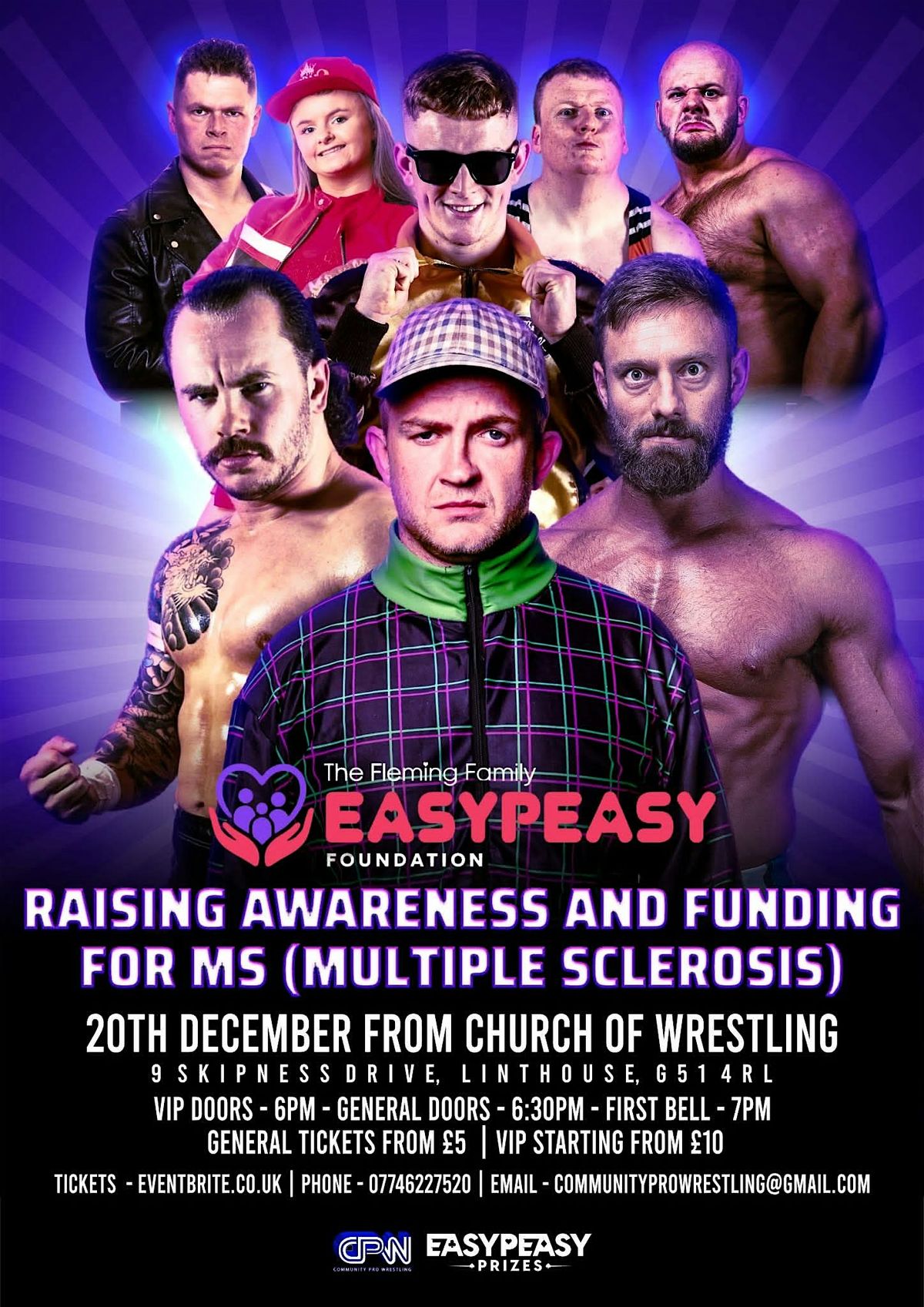 The Fleming Family Easy Peasy Foundation MS Wrestlign Fundraiser, 20 December | Event in Glasgow | AllEvents