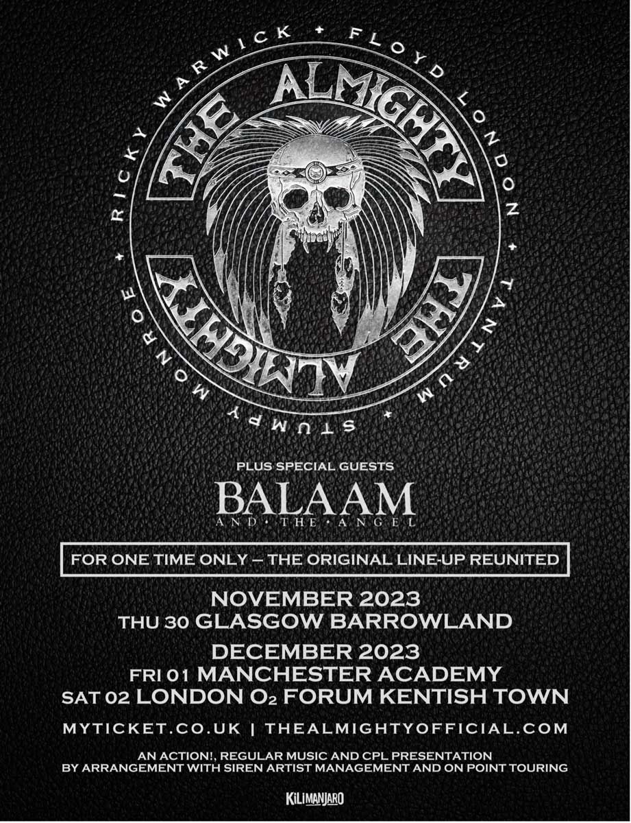 The Almighty Glasgow Tickets, 30 November | Event in Glasgow | AllEvents