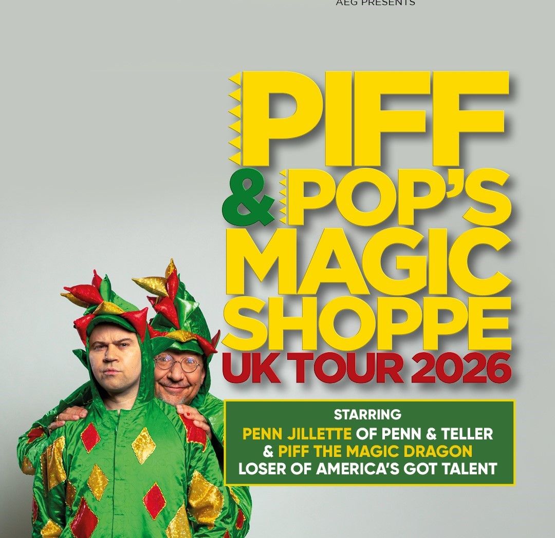 Piff and Pops Magic Shoppe at Indigo at The O2, 15 September | Event in Barking | AllEvents