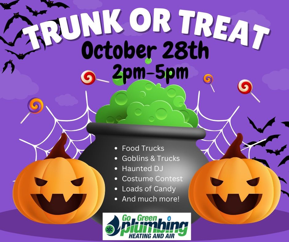 Go Green Annual Trunk or Treat, Go Green Plumbing, Heating and Air
