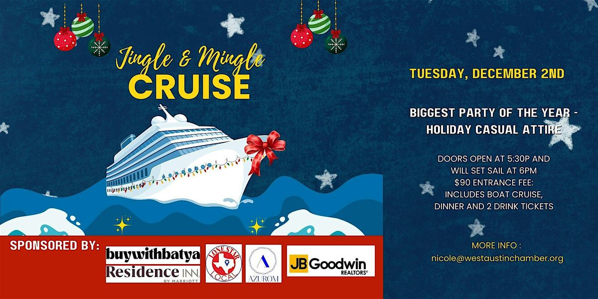 West Austin Business After Hours - Jingle & Mingle Cruise, 2 December | Event in Austin | AllEvents