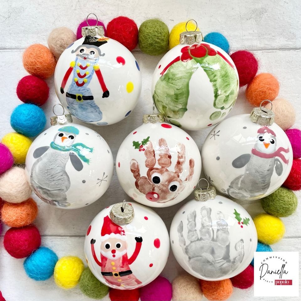 John Lewis Bluewater Popolo Ceramico prints in paint on ceramics