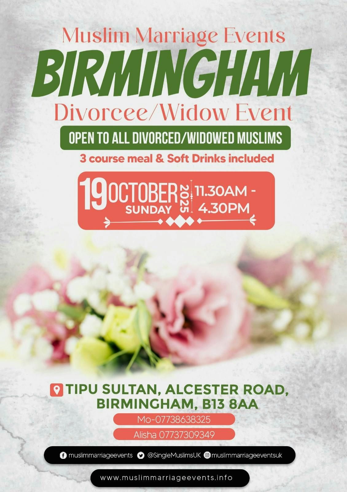 Muslim Marriage Events Birmingham - Divorcee/Widow event Birmingham, 19 October | Event in Birmingham | AllEvents