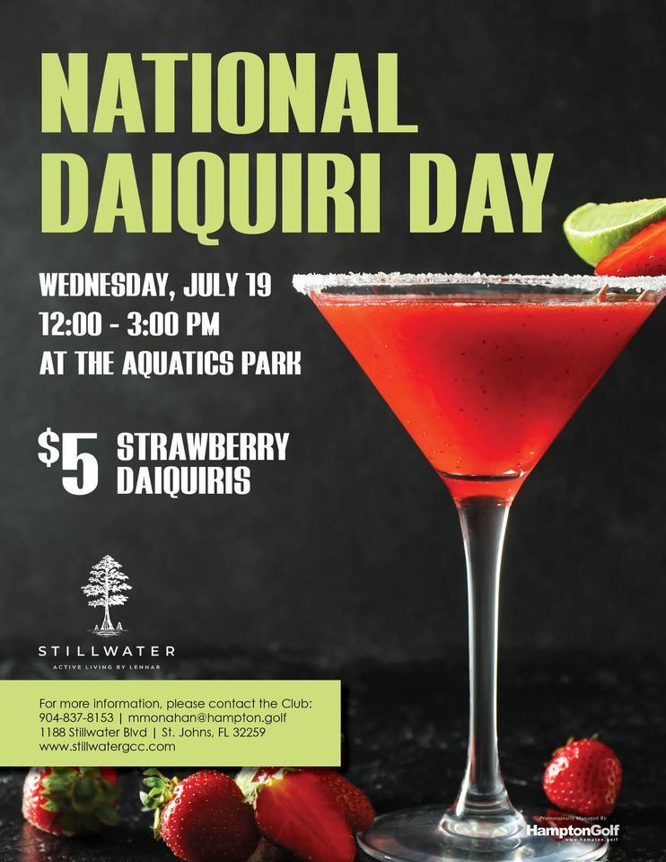 National Daiquiri Day (Member Event), Stillwater Golf & Country Club