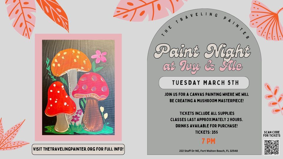 Paint Night at Ivy + Ale (Hosted with The Traveling Painter), Ivy & Ale
