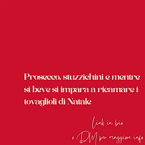 Christmas Embroidery Workshop