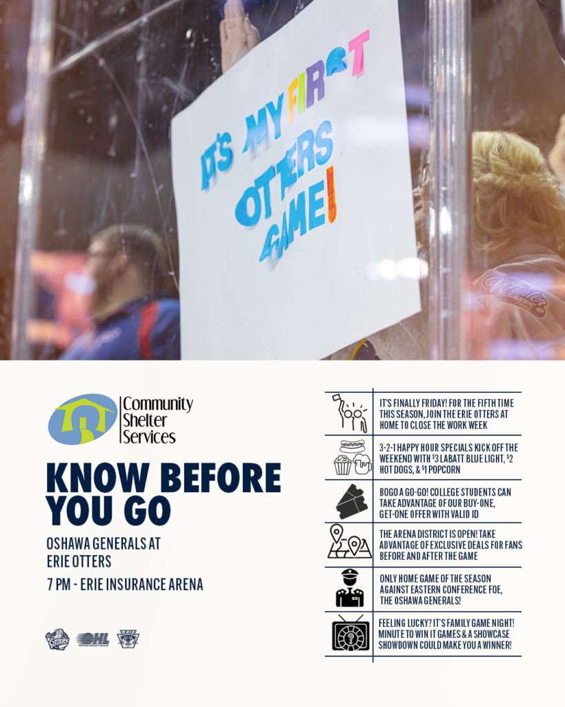 Erie Otters at Oshawa Generals at Tribute Communities Centre, 16 November | Event in Oshawa | AllEvents