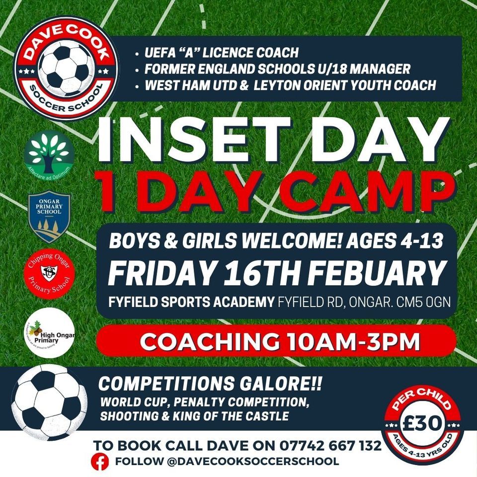 Inset Day Soccer School, Fyfield Sports Academy, Roxwell, February 16