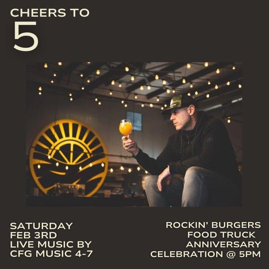 Cheers to Five Years, Vitamin Sea Brewing, Weymouth, February 3 2024