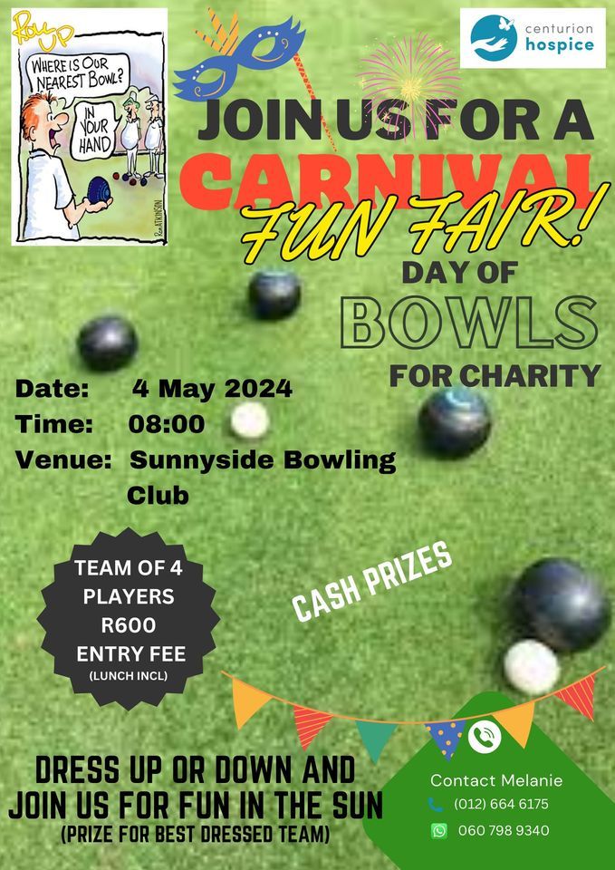 Carnival Fun Fair Day of Bowls for charity, Sunnyside Bowling Club