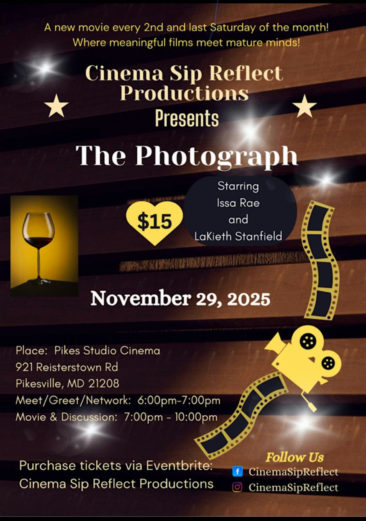 “Looking for more than just a movie night?”, 29 November | Event in Pikesville | AllEvents