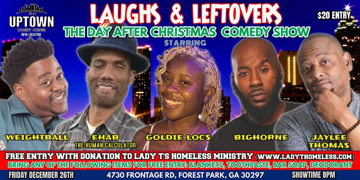 Laughs & Leftovers- The Day After Christmas Comedy Show, 26 December | Event in Forest Park | AllEvents