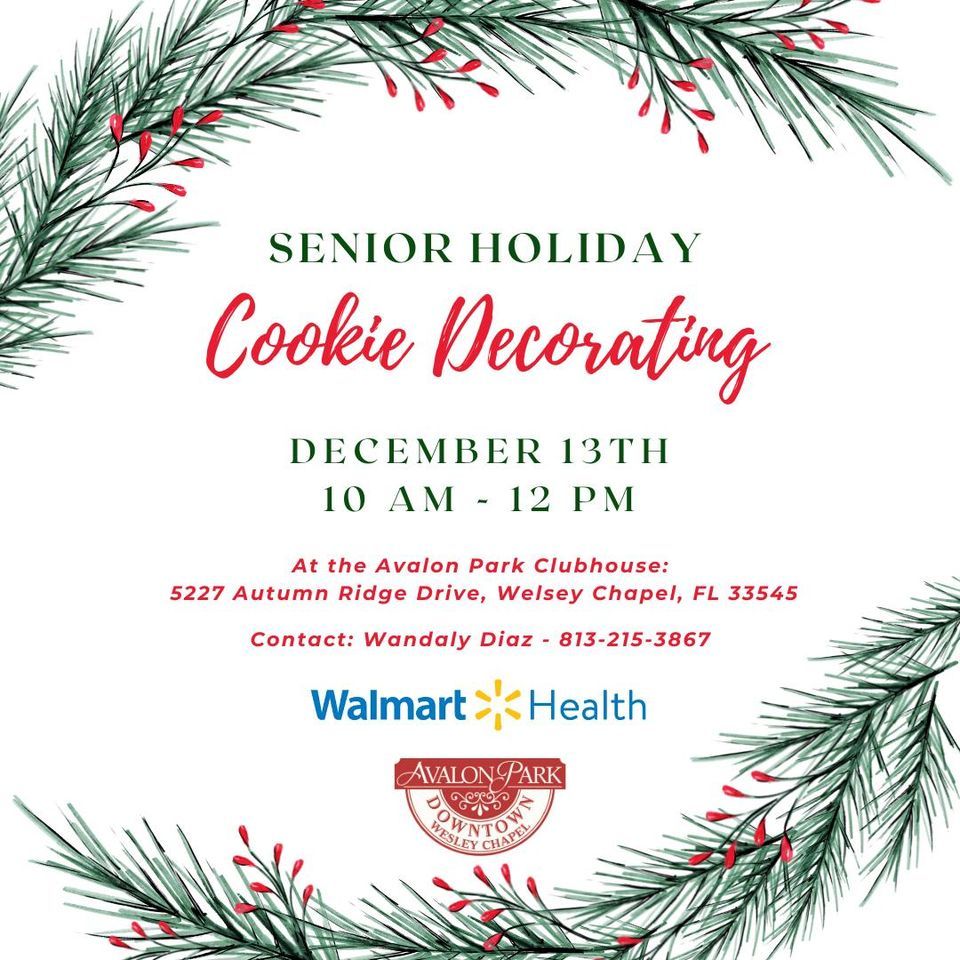 Senior Holiday Cookie Decorating, 5227 Autumn Ridge Dr, Wesley Chapel