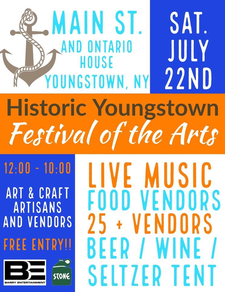 Historic Youngstown Festival of the Arts , Main st. Youngstown NY, July